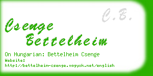 csenge bettelheim business card